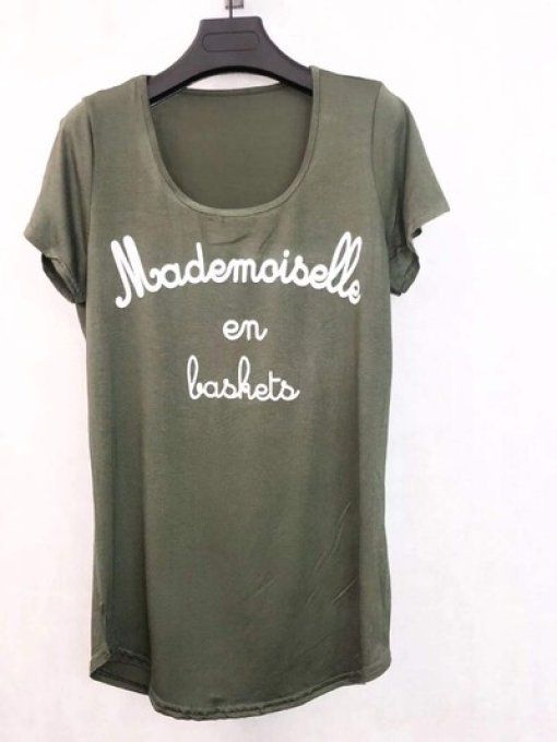 Tshirt "Mademoiselle en baskets"