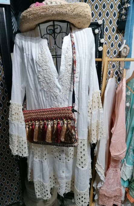 Robe bohéme 100% coton